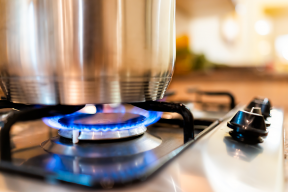 natural gas controllable cooking