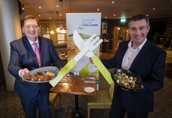 Michael Bell, NIFDA, Chef De Partie and Niall Martindale MD of firmus energy