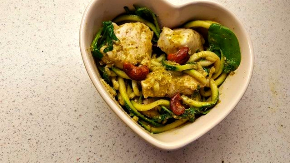 Image: Pesto Courgette Spaghetti Recipe