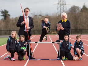 Image: lagan valley athletes, Dame Mary Peters & Michael Scott, firmus energy