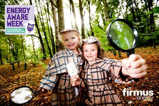 Image: firmus energy Aware Week with our two little girl investigators