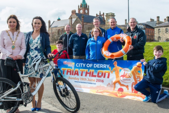 Image: launch of City of Derry Triathlon 2016