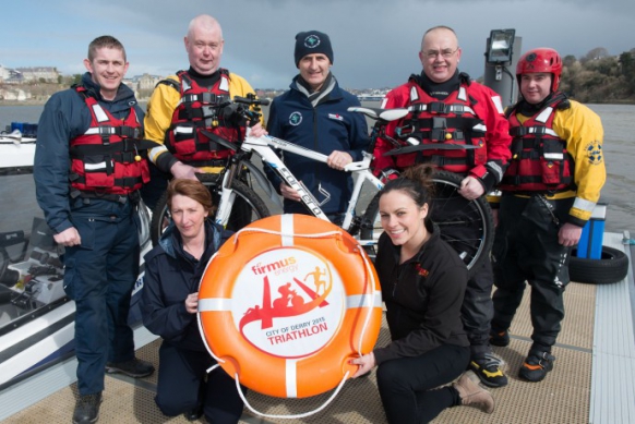 firmus energy staff, NorthWest Tri Club members & Foyle Search & Rescue