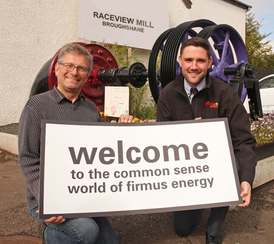 Image: Roy McKeown, Raceview Mill & David fusco, firmus energy