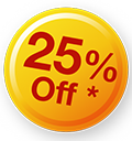 Save 25% off*
