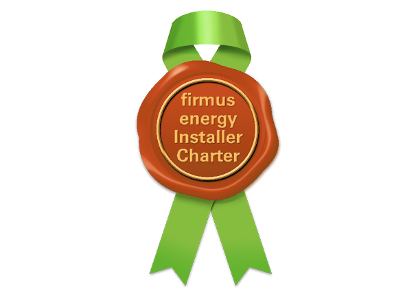 Image: firmus energy installer charter logo