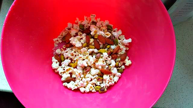 Sticky Popcorn Protein Balls ingredients