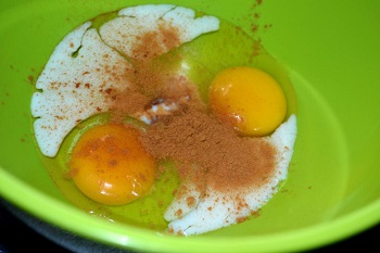 Image: egg and cinnamon in a bowl - firmus recipe