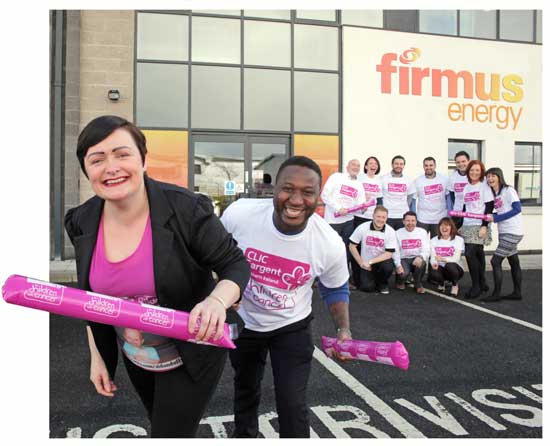 Image: firmus energy CLIC Sargent charity of the year