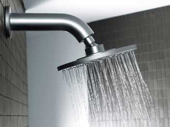 Image: shower with constant supply of hot water